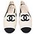 Timeless Mocassini Chanel con logo CC intrecciato in pelle bianca Bianco - vista 5