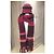 Autre Marque Berretto a righe InWear in lana Marrone Rosa Rosso Fuschia - vista 3
