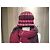 Autre Marque Berretto a righe InWear in lana Marrone Rosa Rosso Fuschia - vista 4