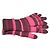 Autre Marque Gestreifte Wollhandschuhe InWear Braun Pink Rot Fuschia