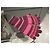 Autre Marque Gestreifte Wollhandschuhe InWear Braun Pink Rot Fuschia - Ansicht 3