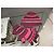 Autre Marque Gestreifte Wollhandschuhe InWear Braun Pink Rot Fuschia - Ansicht 4