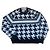Dior Hahnentritt Pullover aus Kaschmir und Wolle Schwarz Elfenbein Aus weiß