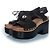Chanel, Medium Gabrielle Tweed Umhängetasche Schwarz Blau