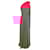 Autre Marque  Saloni Draped Maxi One-Shoulder Cutout Dress in Pink Viscose Cellulose fibre  ref.1761307