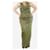 Autre Marque Green ruched maxi dress - size XL Viscose  ref.1761327