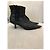 Botines CHANEL T.EU 37 Cuero Negro