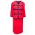 Autre Marque Set giacca e gonna vintage Collection Privée Rosso