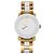 Zweifarbige Movado-Uhr in Weiß und Goldton