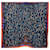 Bufanda Hermès "Cartas de Ereván" Multicolor Naranja Azul marino - vista 2