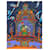 Bufanda Hermès "Cartas de Ereván" Multicolor Naranja Azul marino - vista 3