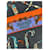 Bufanda Hermès "Cartas de Ereván" Multicolor Naranja Azul marino - vista 5