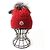 Moncler Wool Cashmere Fox Fur Knit Cap Red - view 4