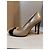 Lk Bennett 10 cm hoher Absatzschuh. Beige aus Napa mit einer schwarzen Lackspitze. - Ansicht 2