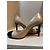 Lk Bennett 10 cm hoher Absatzschuh. Beige aus Napa mit einer schwarzen Lackspitze. - Ansicht 6