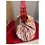Borsa Carolina Herrera Beige in Tela e Pelle Rossa Rosso - vista 2