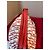 Borsa Carolina Herrera Beige in Tela e Pelle Rossa Rosso - vista 5