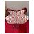 Borsa Carolina Herrera Beige in Tela e Pelle Rossa Rosso - vista 7