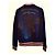 Navy Blaue Blumenmuster Bomberjacke Alexander Mcqueen Weiß Rot Marineblau - Ansicht 3
