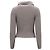 Grau gestrickter Pullover mit Reißverschluss von Max Mara Weekend - Ansicht 3