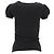 Love Moschino T-Shirt mit Puffärmeln und grafischem Druck aus schwarzer Baumwolle - Ansicht 3