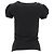 Love Moschino T-Shirt mit Puffärmeln und grafischem Druck aus schwarzer Baumwolle - Ansicht 8