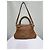 Borsa Chloé Medium Marcie in pelle di vitello grana marrone Rosso - vista 12
