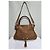 Borsa Chloé Medium Marcie in pelle di vitello grana marrone Rosso - vista 8
