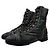 Botas de combate Chanel en lona recubierta negra Negro - vista 9