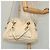 Chloé Borsa a spalla Chloe Paraty in pelle beige oro 2 vie Auth bs19071 D'oro - vista 22