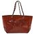 CHANEL Triple Coco Ketten Tote Tasche Lackleder Orange Silber CC Auth bs18659 - Ansicht 13