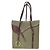 Christian Dior Saddle Bag Rechteckig Khaki Leder und Stoff