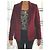 Blazer Caroll rojo oscuro de algodón Burdeos - vista 2