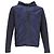 Prada Kapuzenpullover mit Reißverschluss aus Baumwolle und Nylon in Marineblau