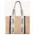 Borsa Chloé Woody XL in rafia beige