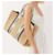 Borsa Chloé Woody XL in rafia beige - vista 3
