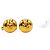 Orecchini vintage Chanel con bottoni martellati Gold hardware