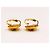 Orecchini vintage Chanel con bottoni martellati Gold hardware - vista 9