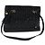 BALLY Borsa a Spalla in Pelle Verniciata Nera e Oro Auth 97194 Nero D'oro