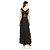 Vera Wang Burnout-Organza-Kleid schwarz - Ansicht 2