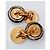 Gemelli da polso unisex vintage Chanel Gold hardware - vista 3