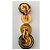 Gemelli da polso unisex vintage Chanel Gold hardware - vista 4