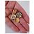 Gemelli da polso unisex vintage Chanel Gold hardware - vista 5