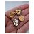 Gemelli da polso unisex vintage Chanel Gold hardware - vista 7
