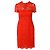 Valentino Garavani Valentino Spitzen-Midi-Kleid - 10er Jahre
