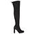 Botas de ante sobre la rodilla Stuart Weitzman - '10s Negro