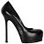 Pumps in pelle nera Saint Laurent - anni '20 Nero