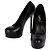Pumps in pelle nera Saint Laurent - anni '20 Nero - vista 4