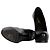 Pumps in pelle nera Saint Laurent - anni '20 Nero - vista 5