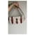 Borsa Loewe Rossa ed Eggshell in pelliccia e nylon Rosso Bianco sporco - vista 2